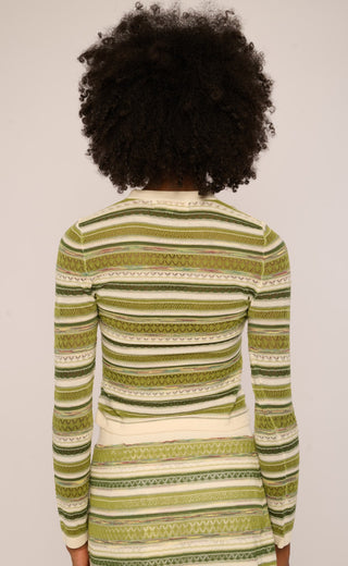 Andrea Space Dyed Knit Top