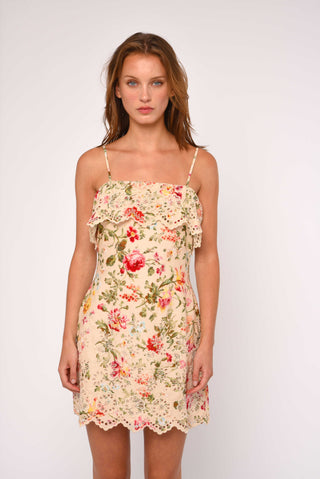 sabine embroidered mini dress Sabine Embroidered Mini Dress